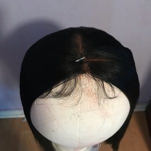 Partial lace wig unit